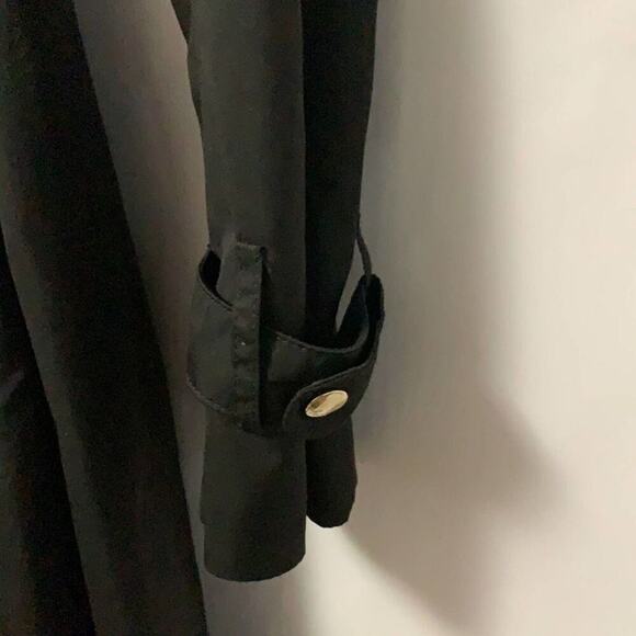 GUCCI TRENCH BLACK POINTED COLLAR COAT - Picture 5 of 13